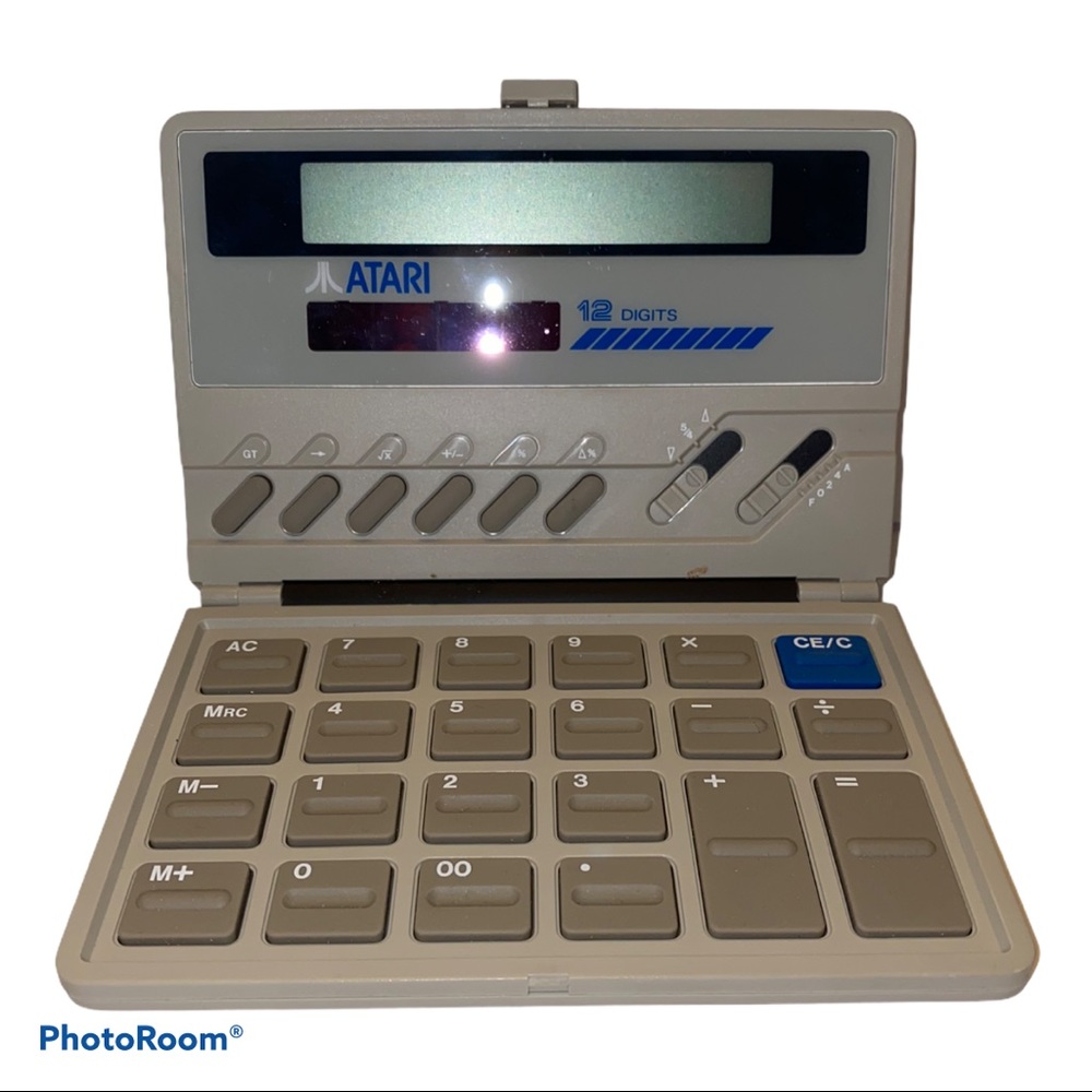 RARE Vintage Atari 12 Digits Calculator